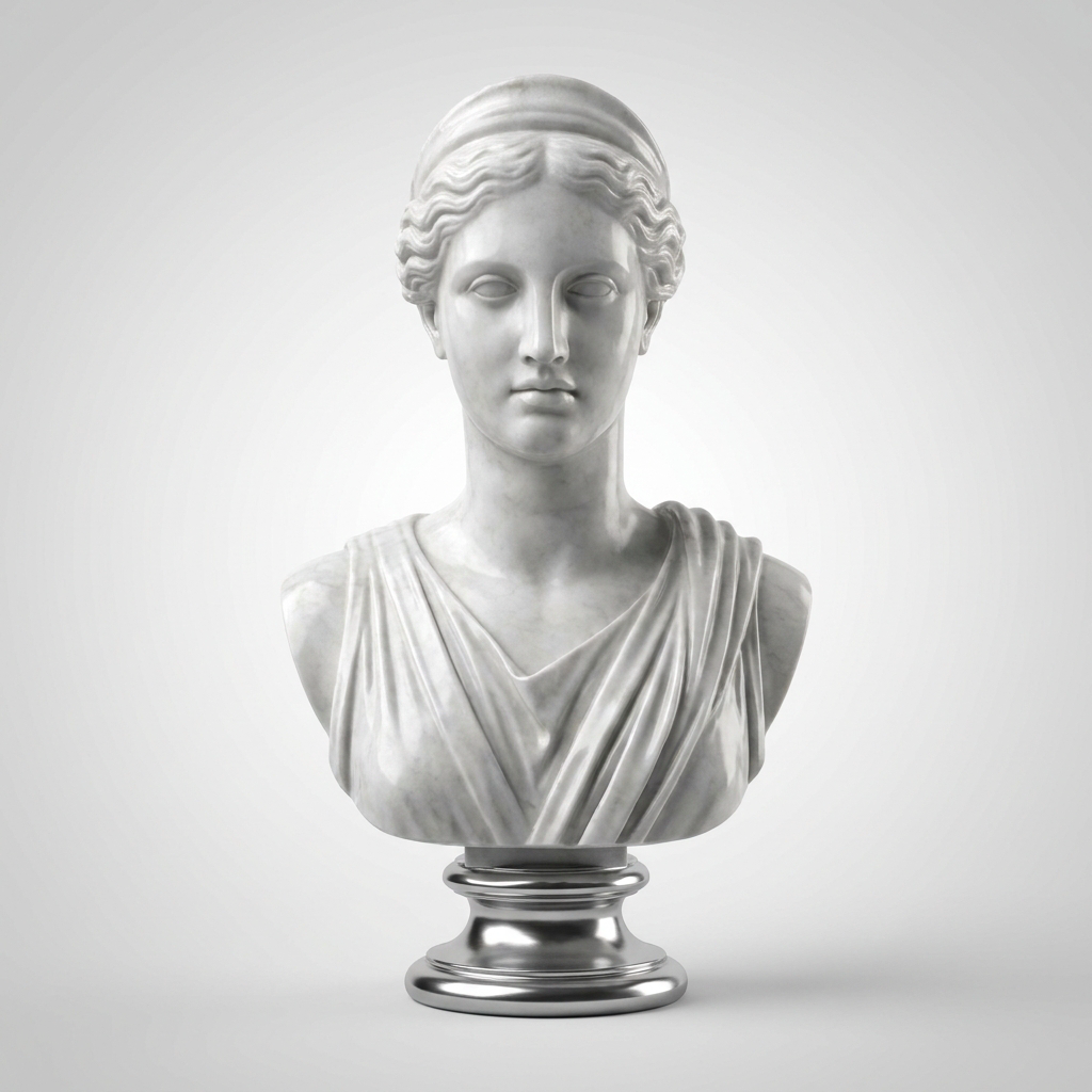 Buste Antique — Portrait Sculpté 3D
