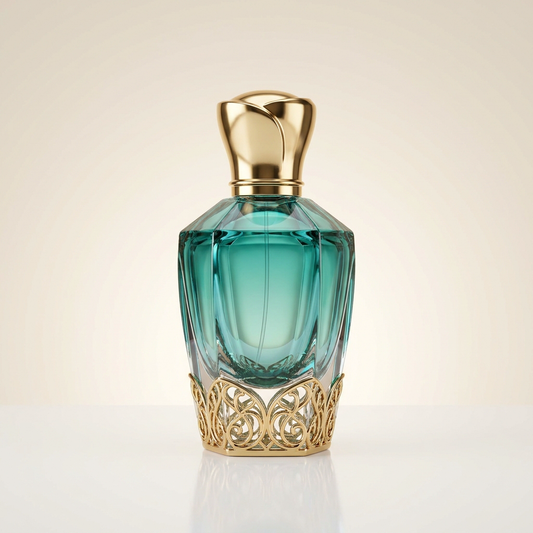 Flacon de Parfum Couture — Cristal & Or 3D