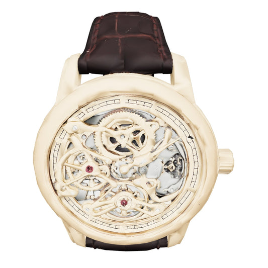 Montre Squelette Mécanique — Or 3D