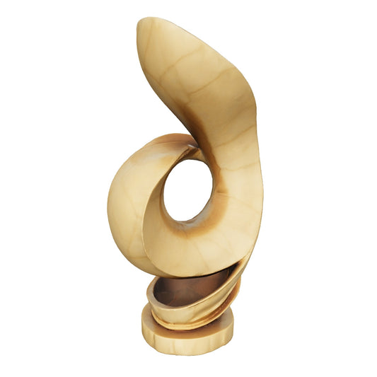 Sculpture Vortex — Marbre Blanc 3D